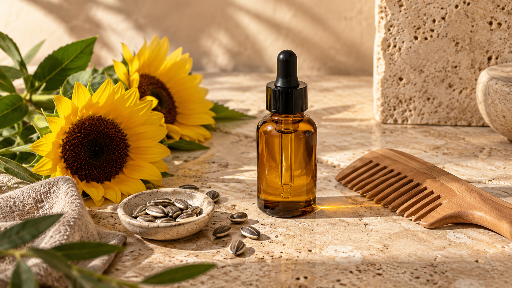 Jojoba ve Ayçiçek Yağıyla Saç Uçlarına İki Damlalık Bakım