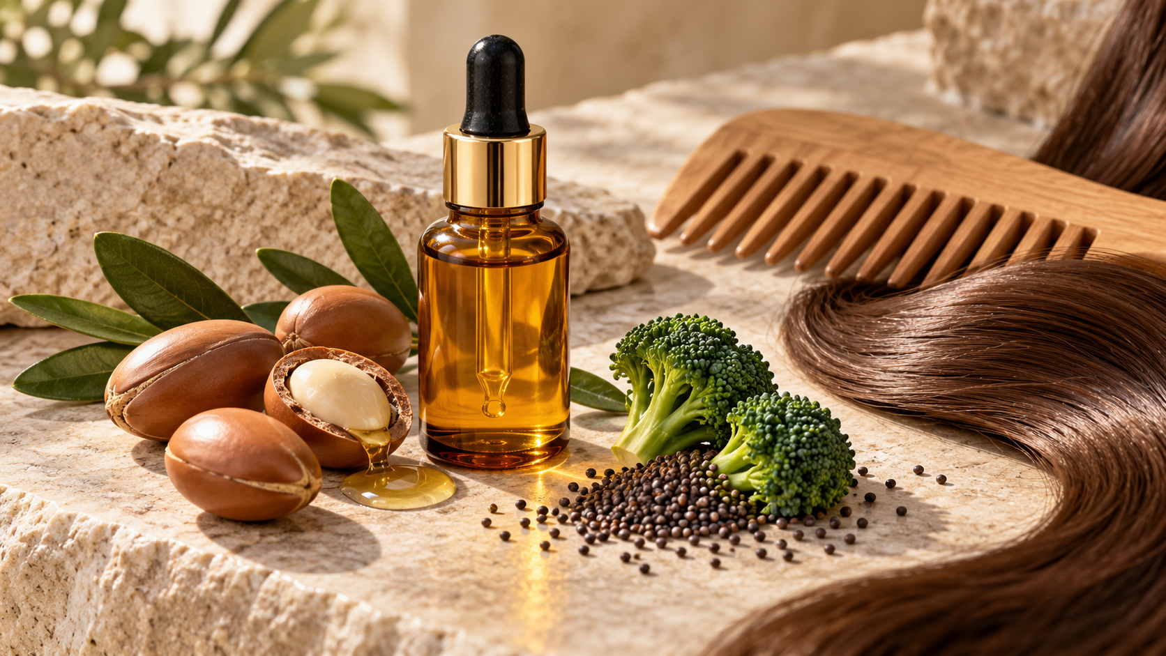 Saç Uçlarına İki Damla: Argan ve Brokoli Tohumu Yağı Serumu