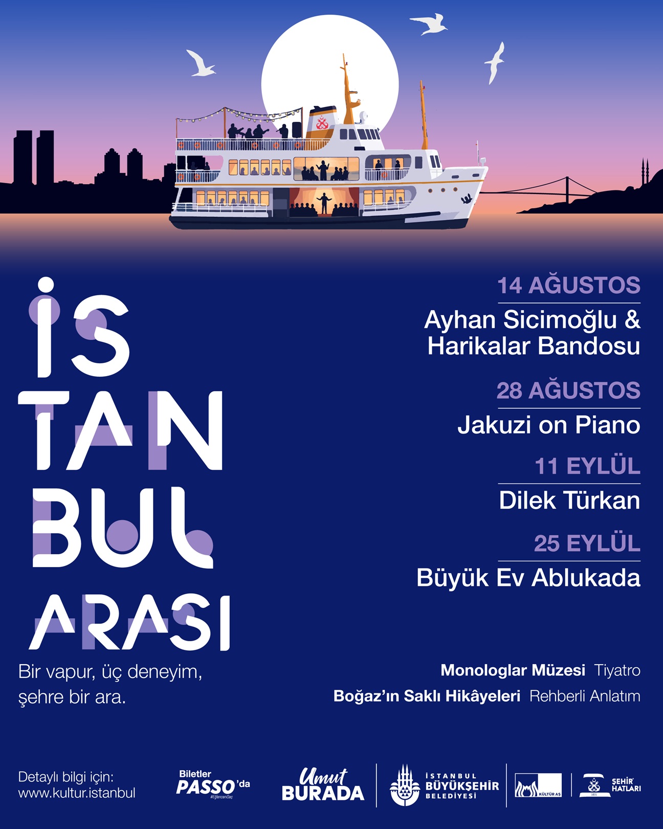 İBB Kültür AŞ’den Boğaz’da Yeni Bir Kültür Sanat Deneyimi “İstanbul Arası” 14 Ağustos’ta Başlıyor